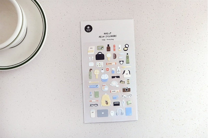 Suatelier Daily Deco Stickers - Sticker In My Bag — with packaging