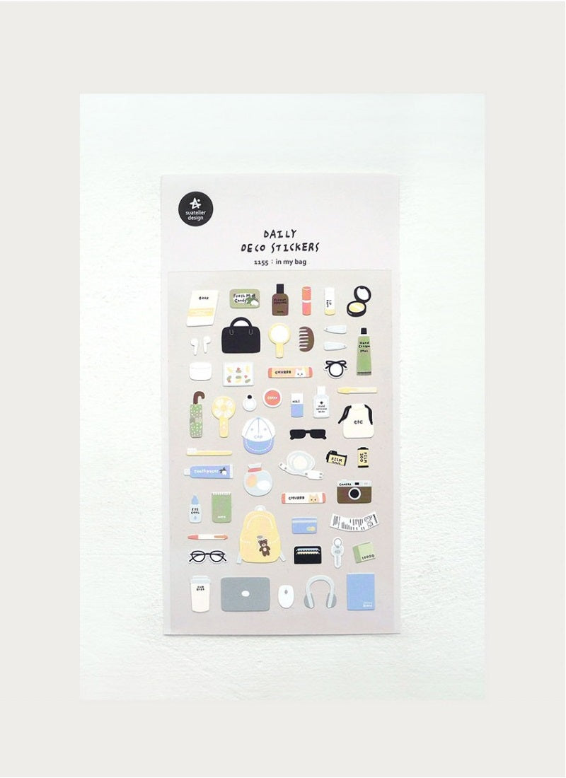 Suatelier Daily Deco Stickers - Sticker In My Bag — in use