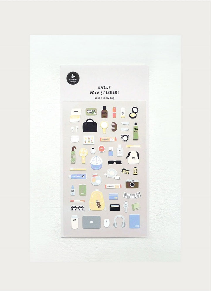 Suatelier Daily Deco Stickers - Sticker In My Bag — in use