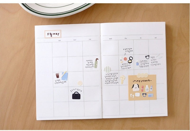 Suatelier Daily Deco Stickers - Sticker In My Bag — flat lay