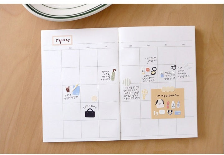 Suatelier Daily Deco Stickers - Sticker In My Bag — flat lay