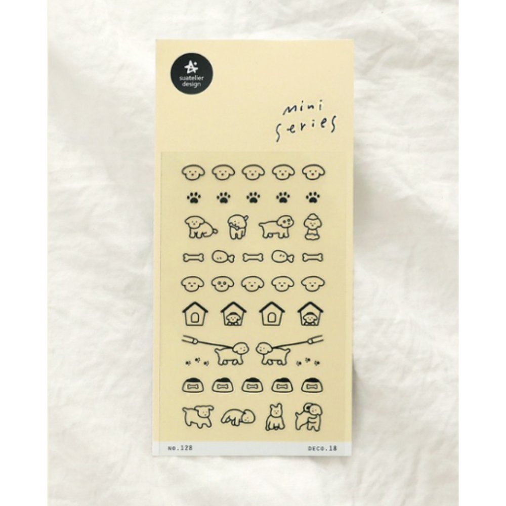 Suatelier Mini Series Sticker - Deco.18 (Dogs.02) — side view