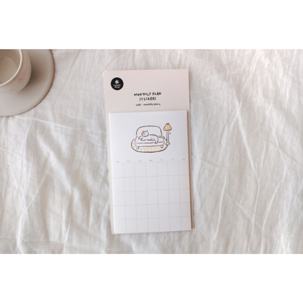 Suatelier Monthly Plan Sticker - Monthly Plan.04 — side view