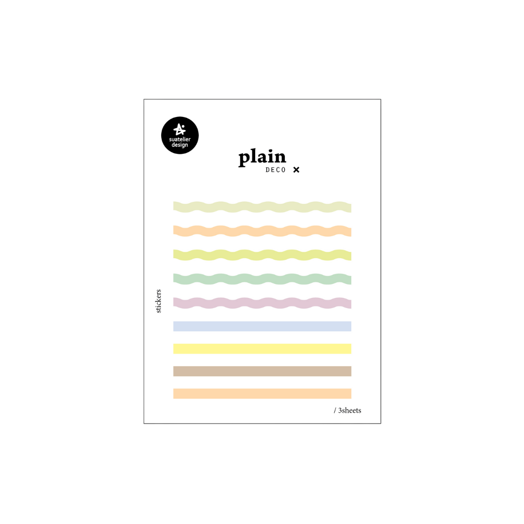 Suatelier Plain Deco Sticker - Plain.78 — front view