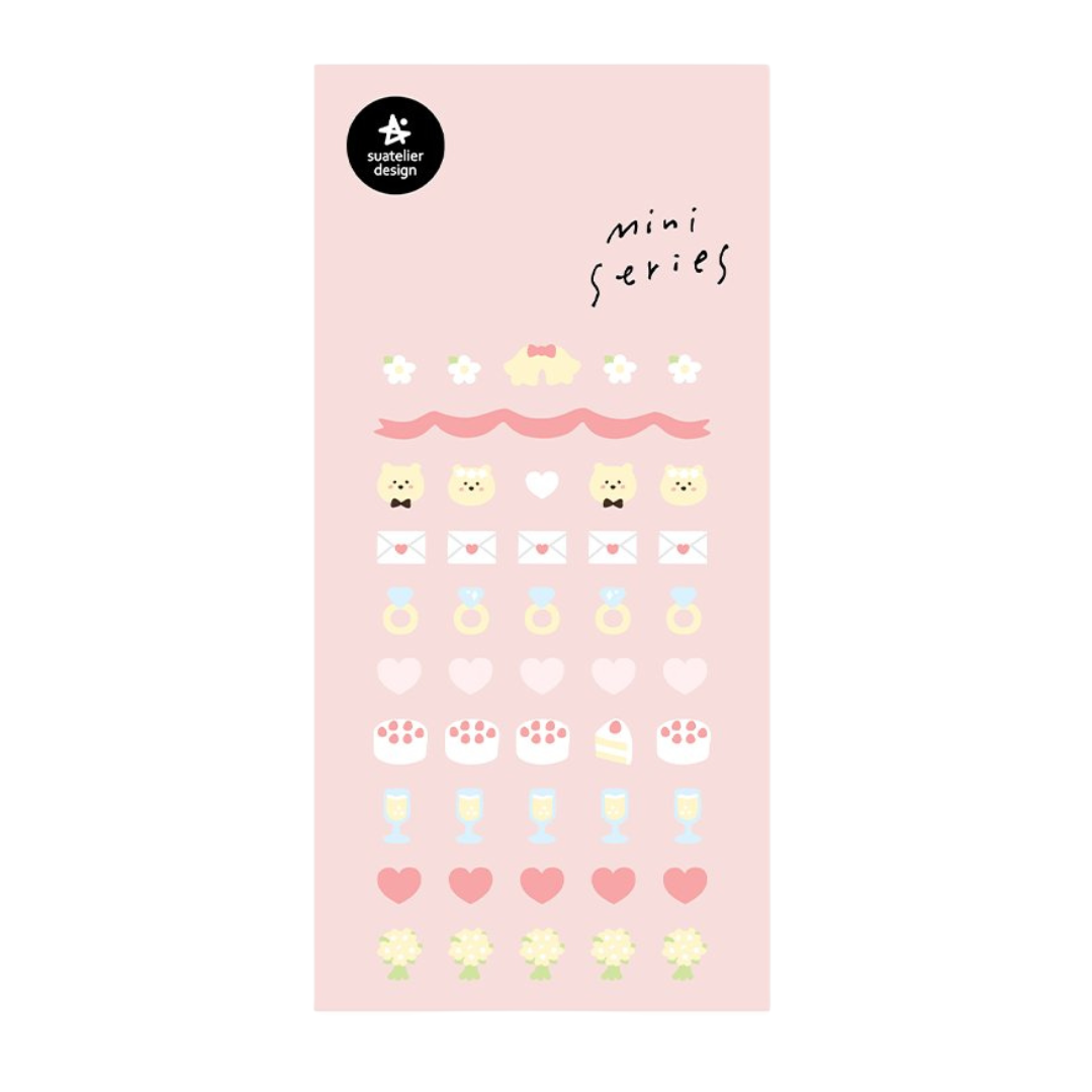 Suatelier Sticker Mini Series - Deco.12 Wedding — front view
