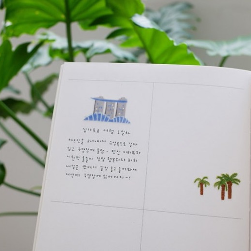 Suatelier Daily Deco Sticker - Trip to Singapore — close-up