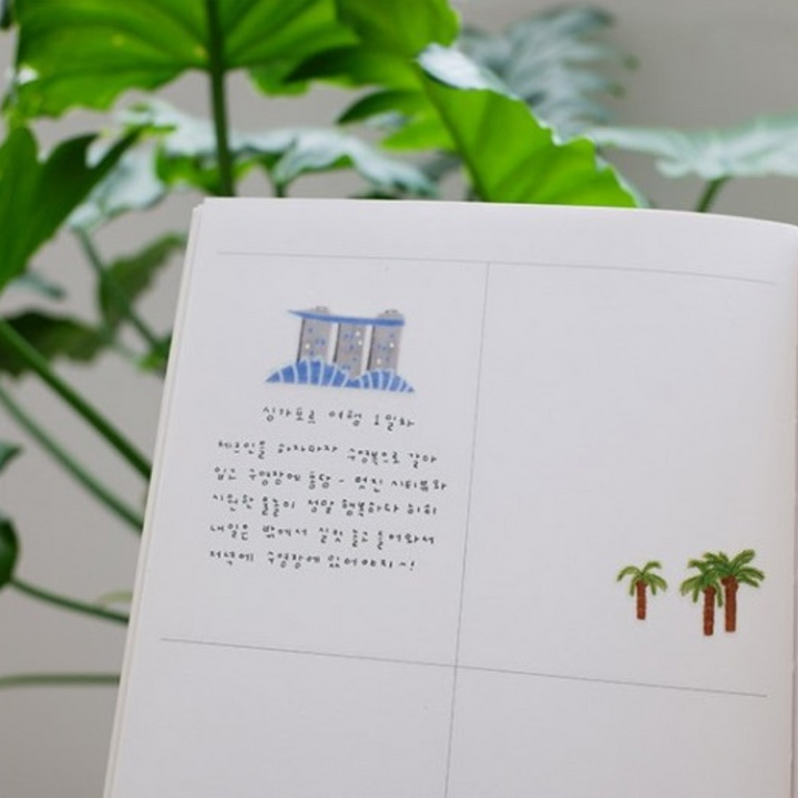 Suatelier Daily Deco Sticker - Trip to Singapore — close-up