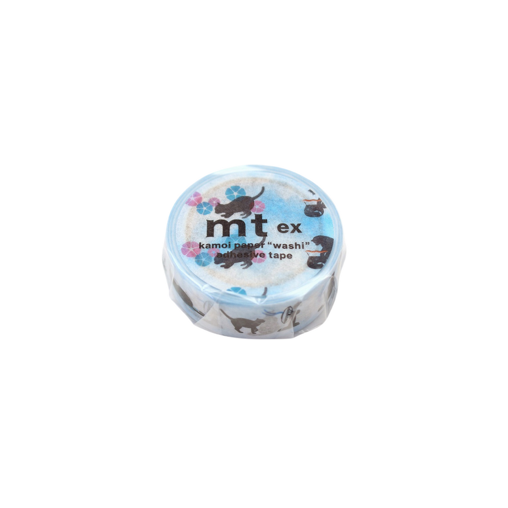 MT EX Washi Tape - Summer Cat — pattern detail