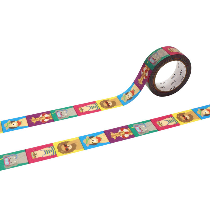 MT EX Washi Tape - Summer Outfit — roll front