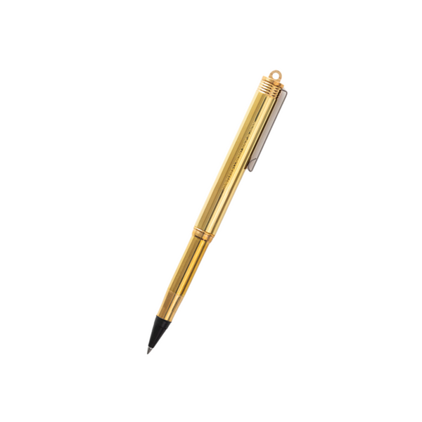 TRAVELER'S COMPANY Brass Rollerball Pen — TRAVELER'S COMPANY rollerball pen — fluid gel ink writing instrument, at Cityluxe Singapore