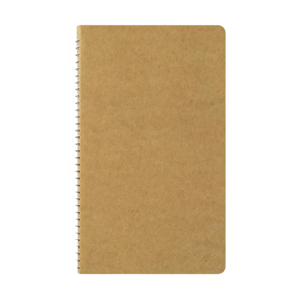 TRAVELER'S COMPANY Spiral Ring Notebook (A5 Slim) Blank MD Paper White — open spread
