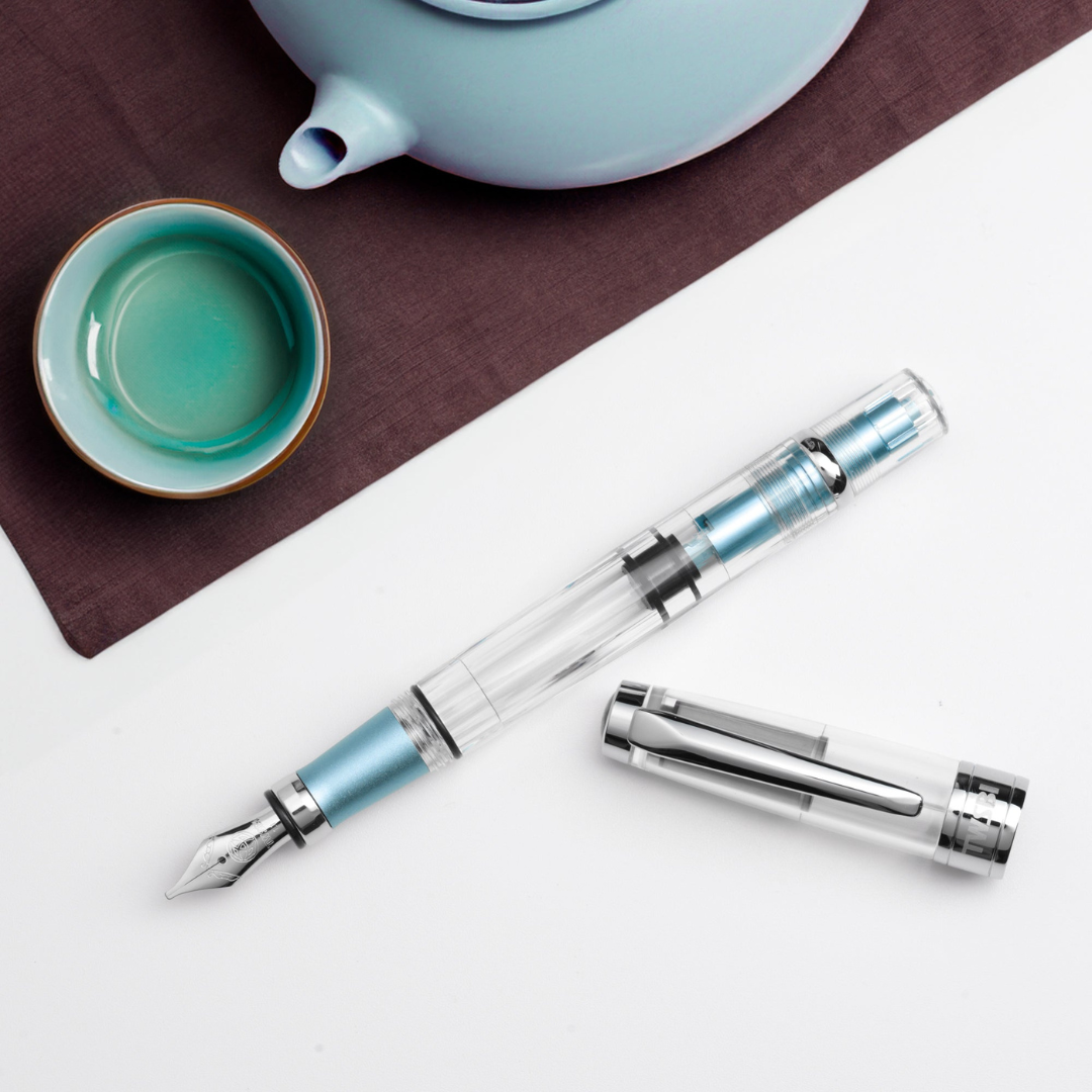 TWSBI Diamond 580 AL Fountain Pen in Iceberg — TWSBI fountain pen — precision nib writing instrument, at Cityluxe Singapore stationery store