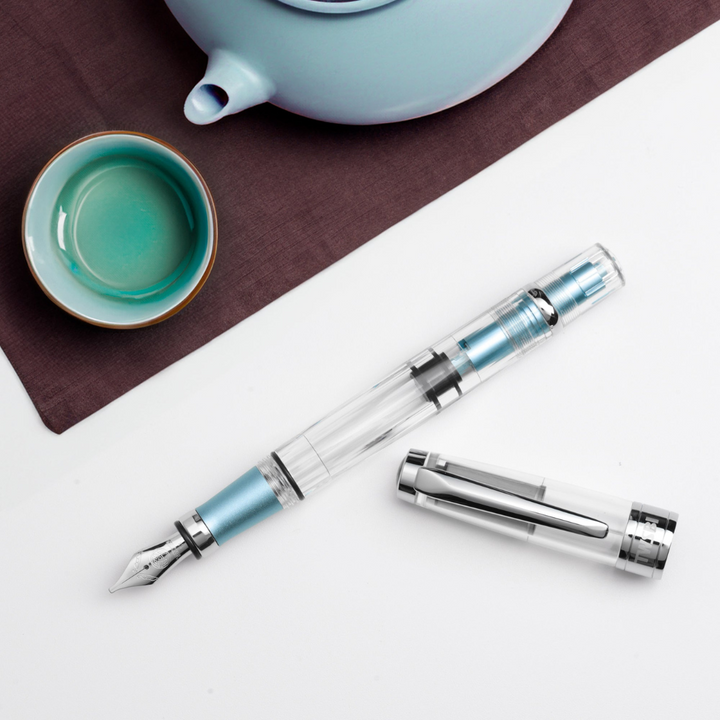 TWSBI Diamond 580 AL Fountain Pen in Iceberg — TWSBI fountain pen — precision nib writing instrument, at Cityluxe Singapore stationery store