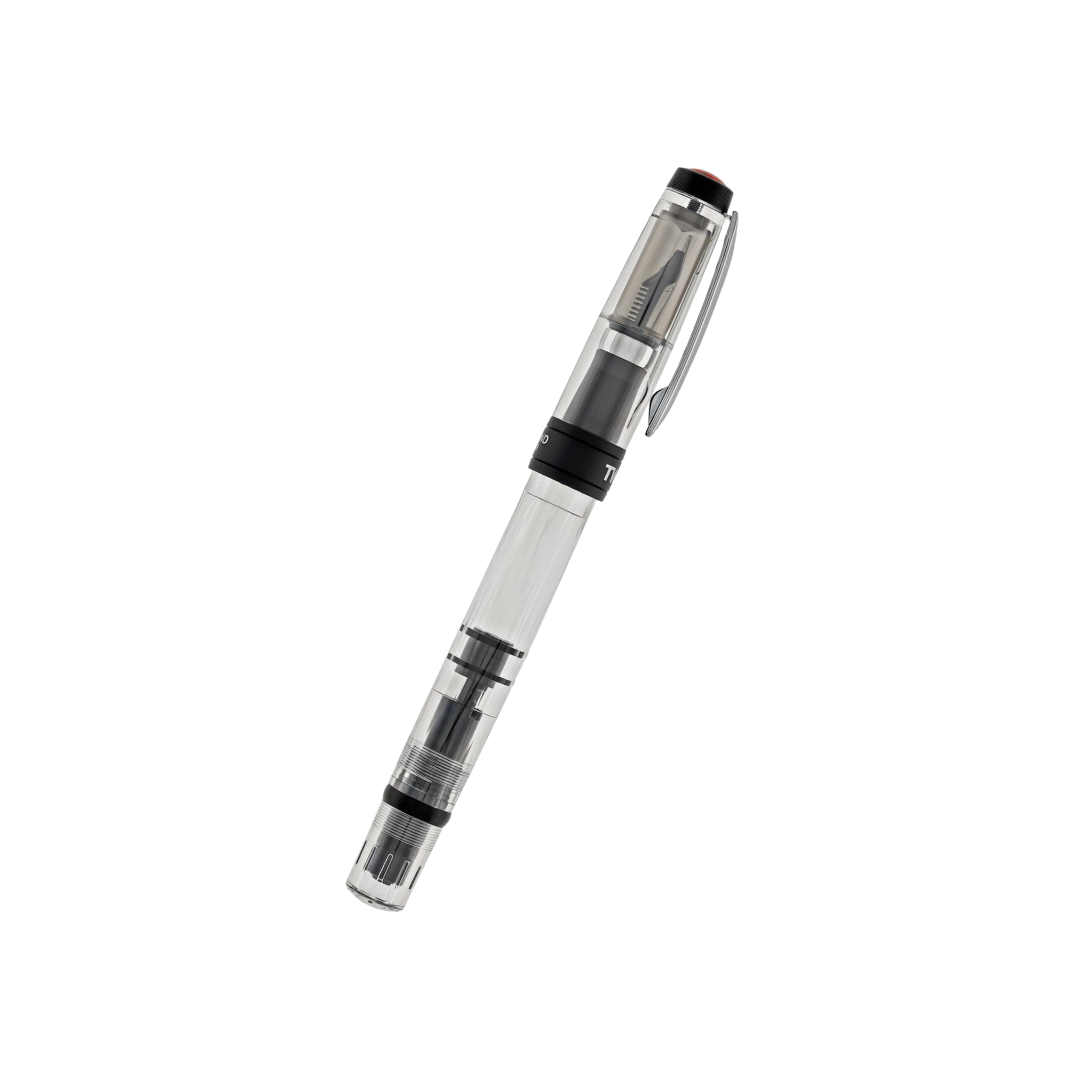 TWSBI Diamond 580 AL R Fountain Pen - Black — barrel detail