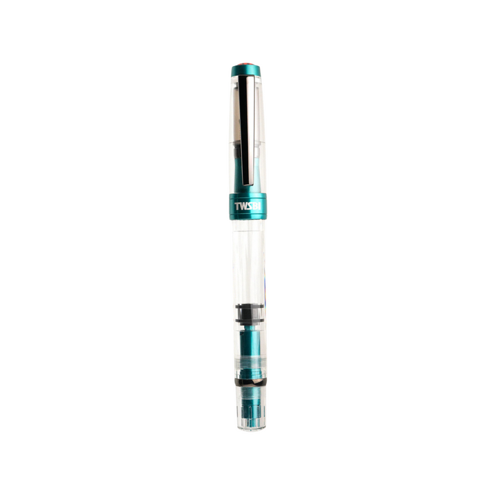 TWSBI Diamond 580 AL R Fountain Pen in Caribbean with Onyx — TWSBI fountain pen — precision nib writing instrument, at Cityluxe Singapore stationery store