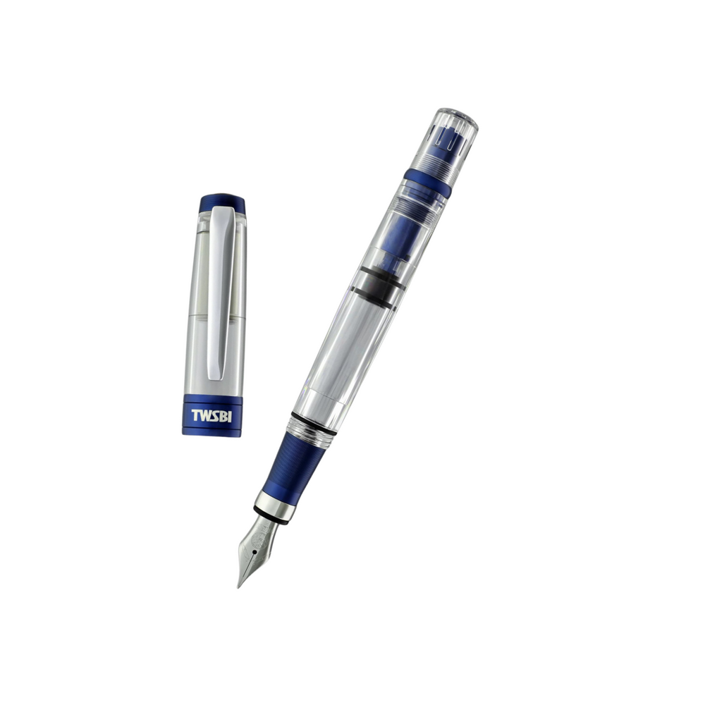 TWSBI Diamond 580 AL R  Fountain Pen in Navy Blue — TWSBI fountain pen — precision nib writing instrument, at Cityluxe Singapore stationery store