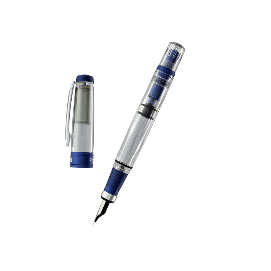 TWSBI Diamond 580 AL R  Fountain Pen in Navy Blue — TWSBI fountain pen — precision nib writing instrument, at Cityluxe Singapore stationery store