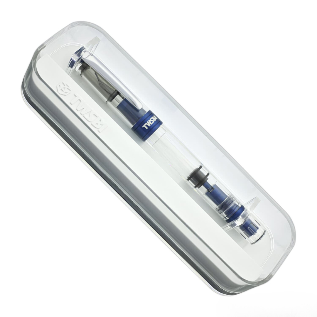 TWSBI Diamond 580 AL R  Fountain Pen in Navy Blue — TWSBI fountain pen — precision nib writing instrument, at Cityluxe Singapore stationery store