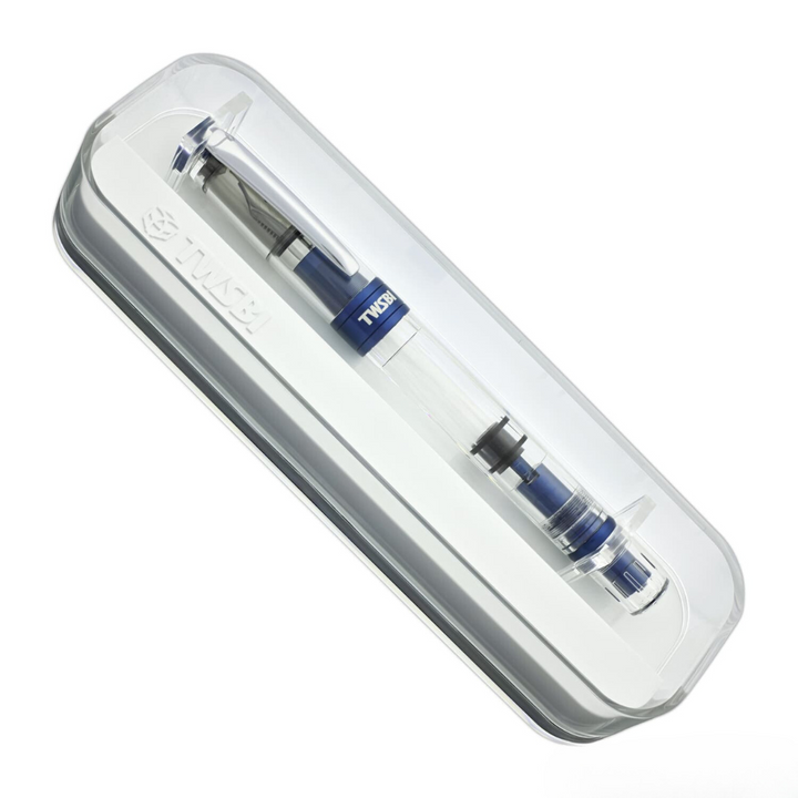 TWSBI Diamond 580 AL R  Fountain Pen in Navy Blue — TWSBI fountain pen — precision nib writing instrument, at Cityluxe Singapore stationery store