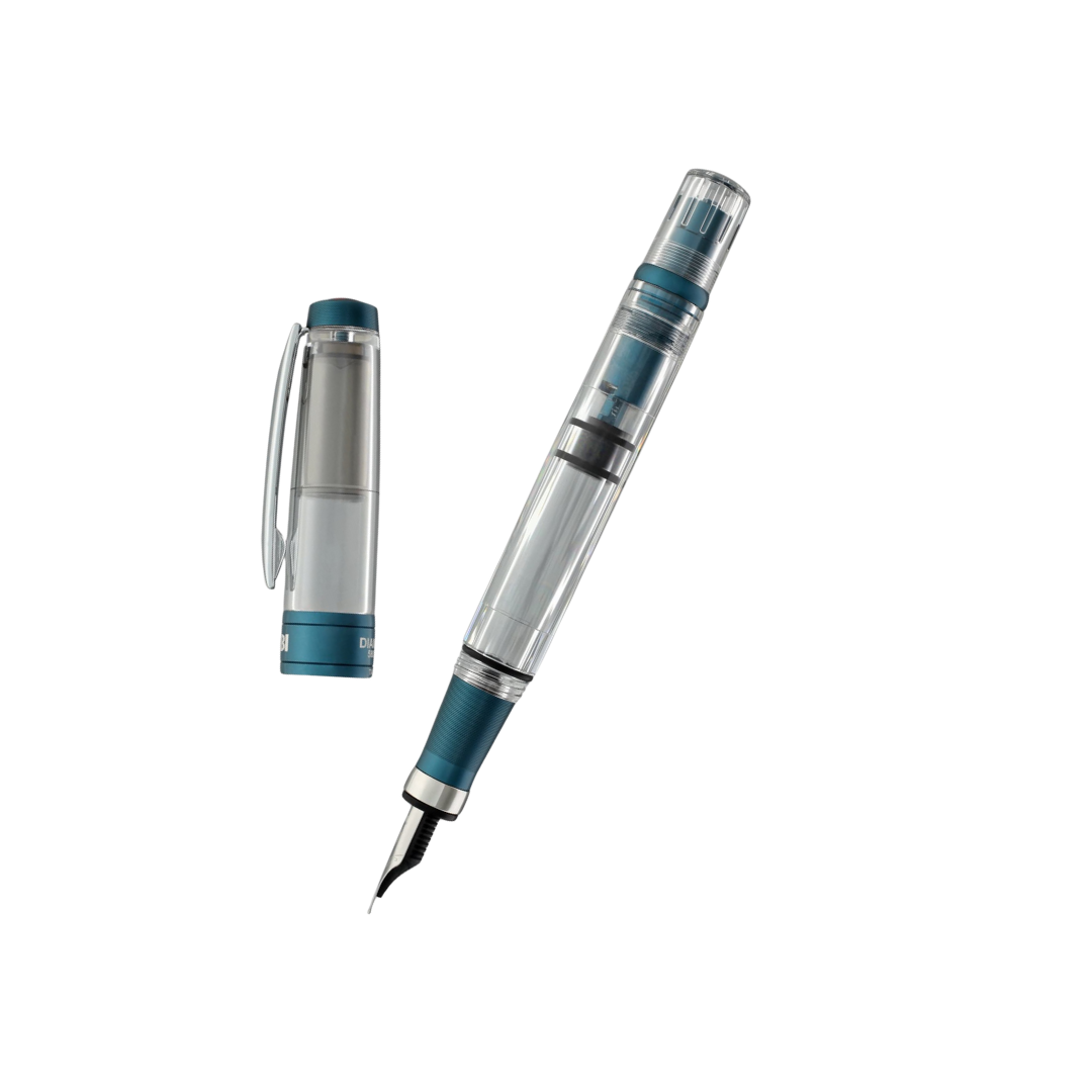 TWSBI Diamond 580 AL R  Fountain Pen in Prussian Blue — TWSBI fountain pen — precision nib writing instrument, at Cityluxe Singapore stationery store