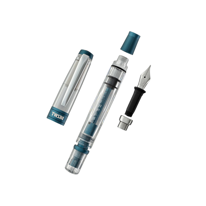 TWSBI Diamond 580 AL R  Fountain Pen in Prussian Blue — TWSBI fountain pen — precision nib writing instrument, at Cityluxe Singapore stationery store