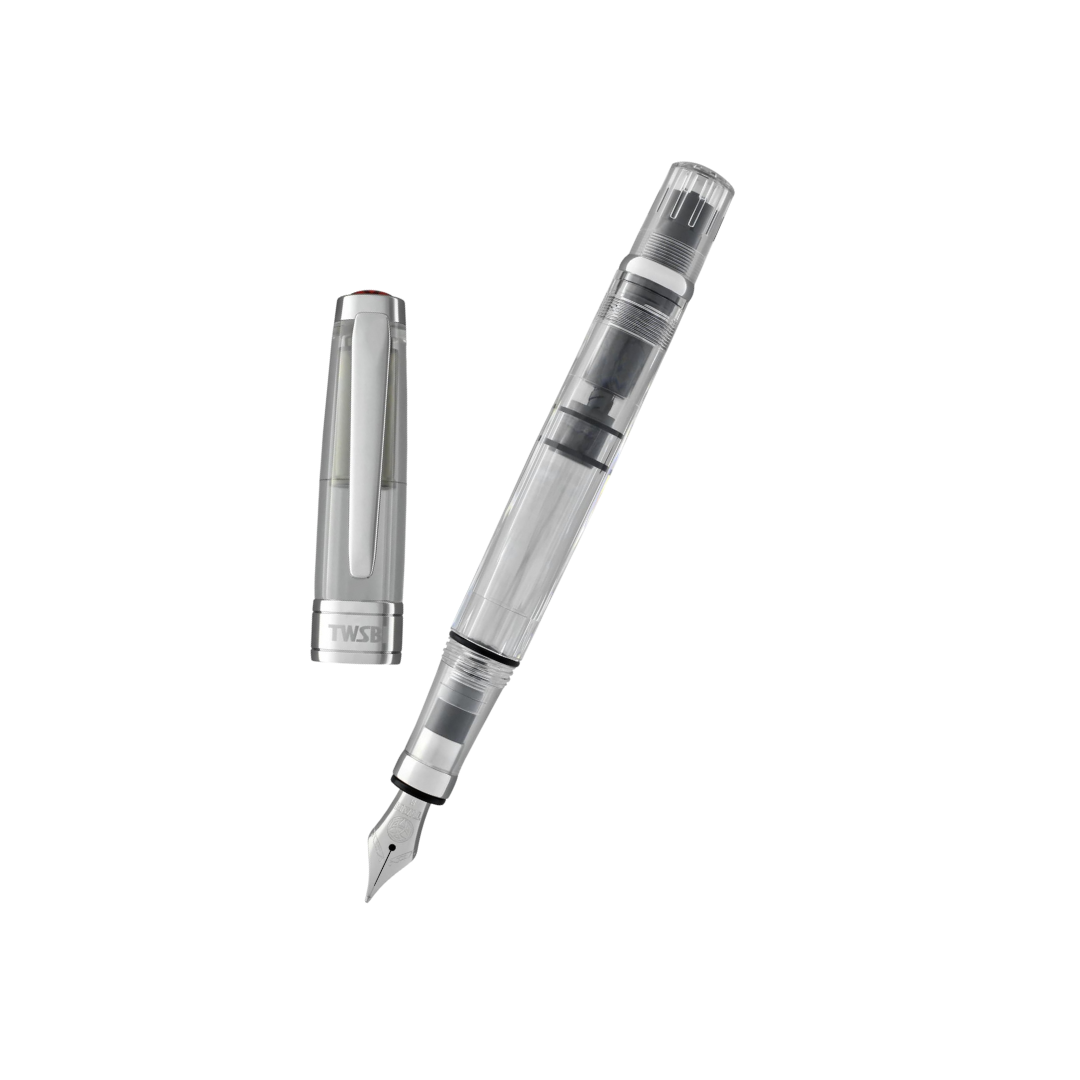 TWSBI Diamond 580 Fountain Pen Clear — TWSBI fountain pen — precision nib writing instrument, at Cityluxe Singapore stationery store