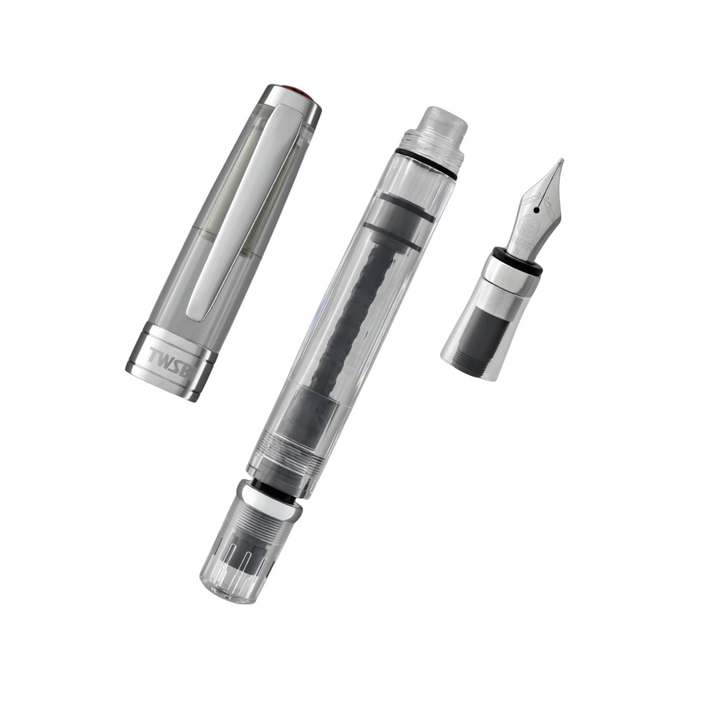 TWSBI Diamond 580 Fountain Pen Clear — TWSBI fountain pen — precision nib writing instrument, at Cityluxe Singapore stationery store