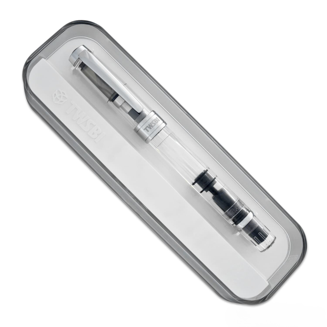TWSBI Diamond 580 Fountain Pen Clear — TWSBI fountain pen — precision nib writing instrument, at Cityluxe Singapore stationery store