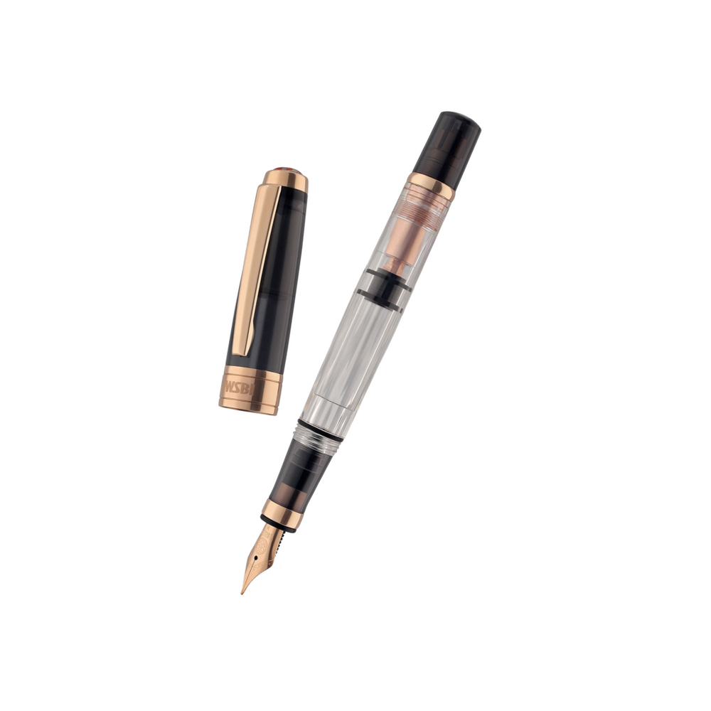 TWSBI Diamond 580 Fountain Pen Smoke RG II — TWSBI fountain pen — precision nib writing instrument, at Cityluxe Singapore stationery store