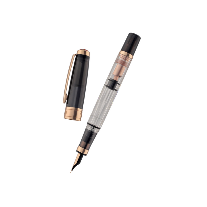 TWSBI Diamond 580 Fountain Pen Smoke RG II — TWSBI fountain pen — precision nib writing instrument, at Cityluxe Singapore stationery store