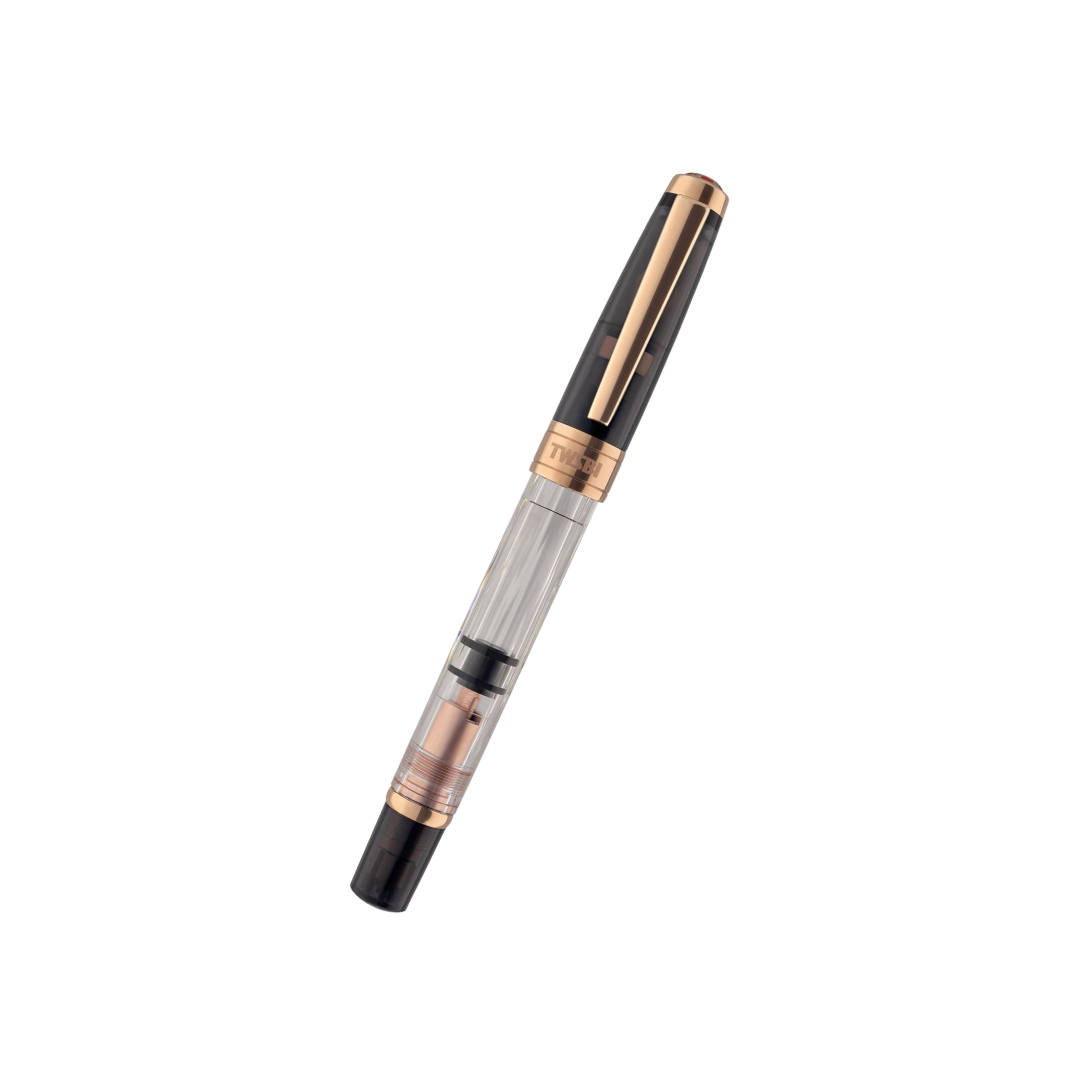 TWSBI Diamond 580 Fountain Pen Smoke RG II — TWSBI fountain pen — precision nib writing instrument, at Cityluxe Singapore stationery store
