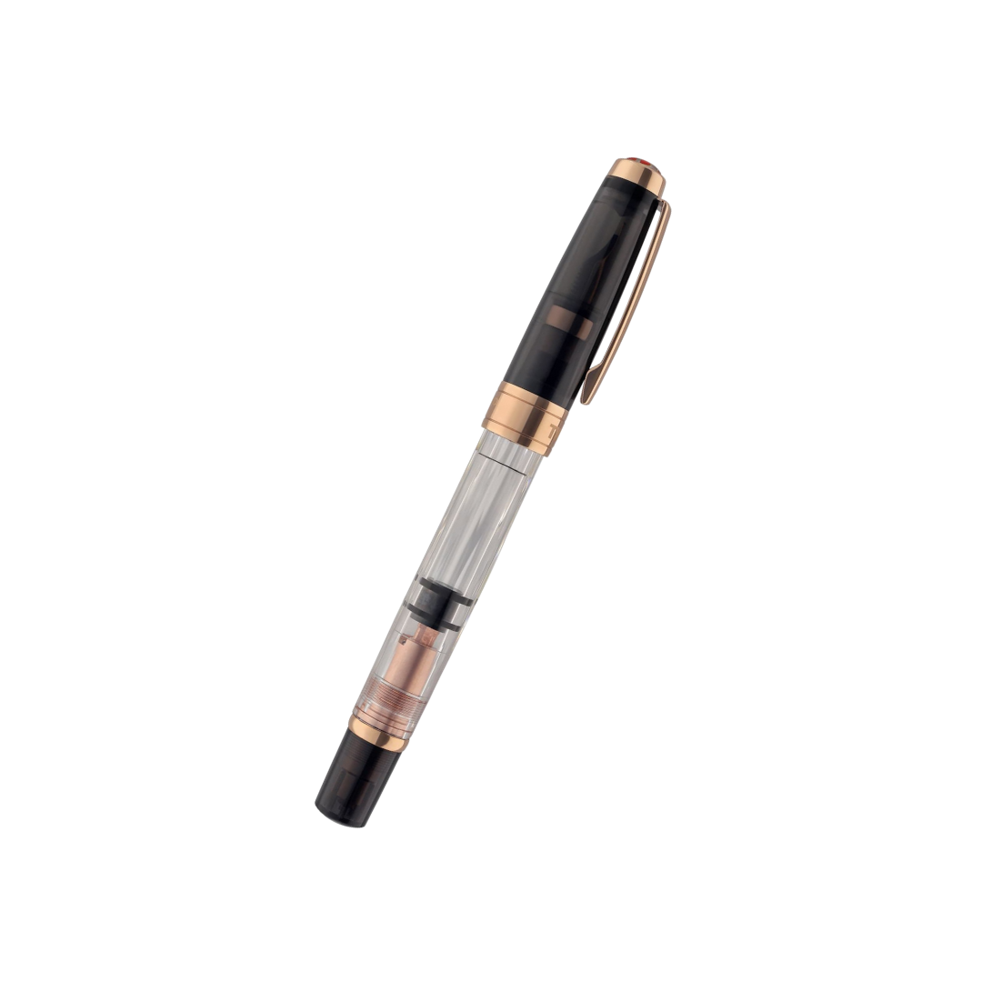 TWSBI Diamond 580 Fountain Pen Smoke RG II — TWSBI fountain pen — precision nib writing instrument, at Cityluxe Singapore stationery store