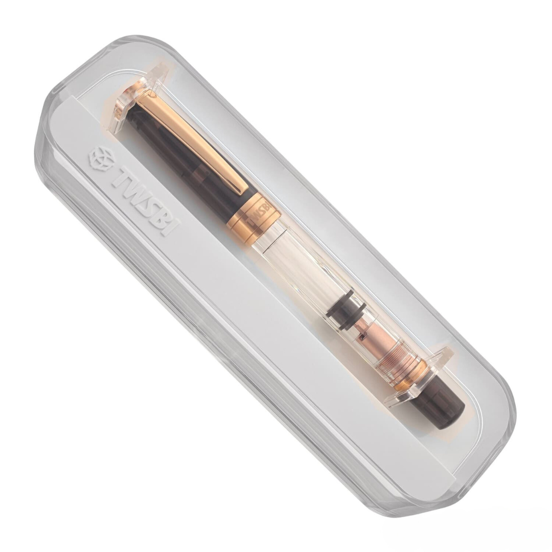 TWSBI Diamond 580 Fountain Pen Smoke RG II — TWSBI fountain pen — precision nib writing instrument, at Cityluxe Singapore stationery store