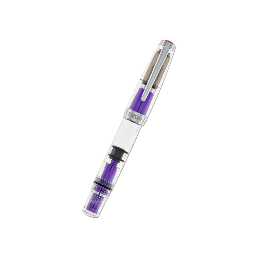 TWSBI Diamond Mini AL Fountain Pen - Grape — barrel detail