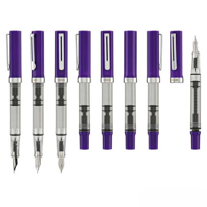 TWSBI ECO-T Fountain Pen in Eggplant Purple — TWSBI fountain pen — precision nib writing instrument, at Cityluxe Singapore stationery store
