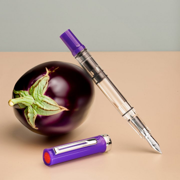 TWSBI ECO-T Fountain Pen in Eggplant Purple — TWSBI fountain pen — precision nib writing instrument, at Cityluxe Singapore stationery store