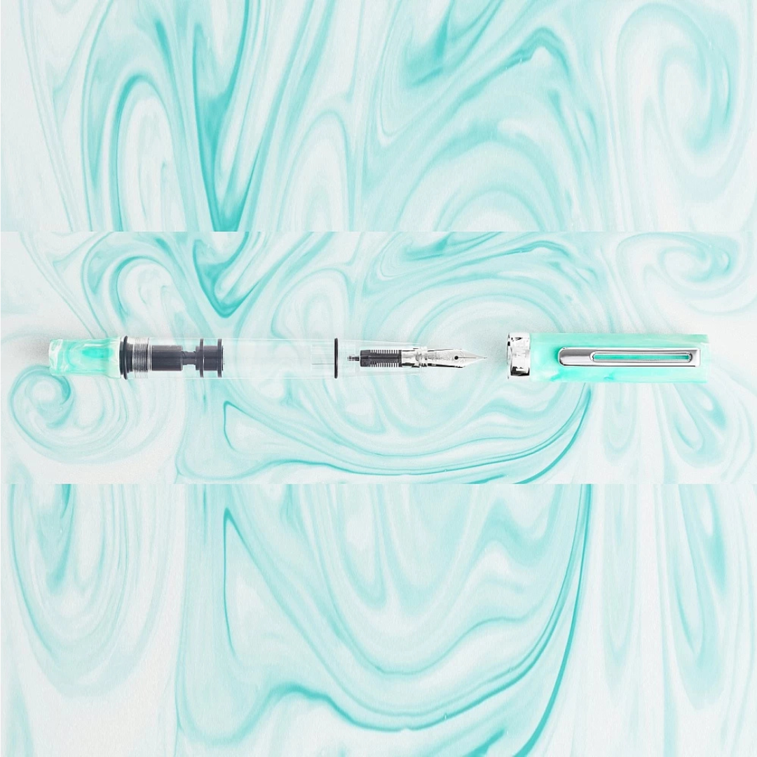 TWSBI ECO Fountain Pen in Amazonite — TWSBI fountain pen — precision nib writing instrument, at Cityluxe Singapore stationery store