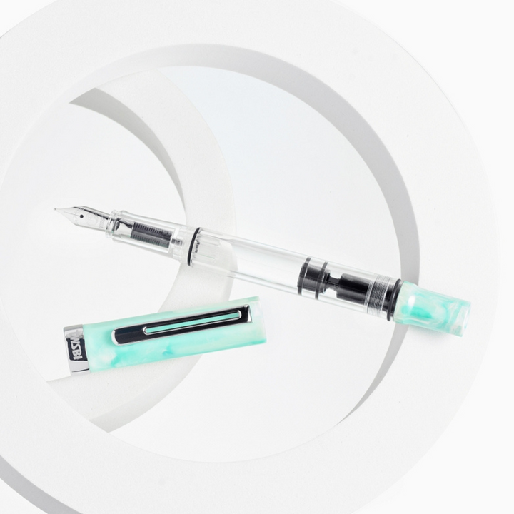 TWSBI ECO Fountain Pen in Amazonite — TWSBI fountain pen — precision nib writing instrument, at Cityluxe Singapore stationery store