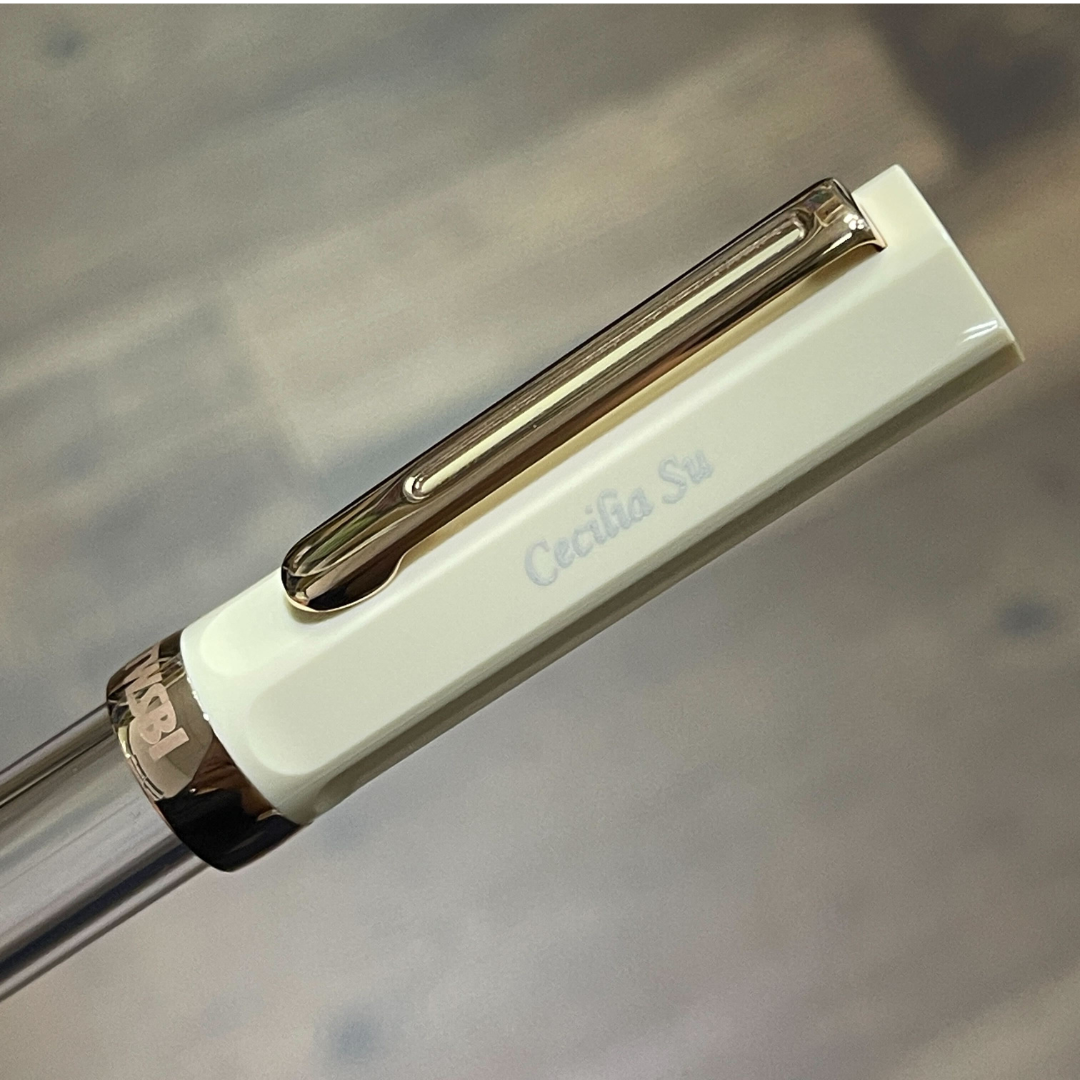 TWSBI ECO Fountain Pen in Creme with Rose Gold — TWSBI fountain pen — precision nib writing instrument, at Cityluxe Singapore stationery store