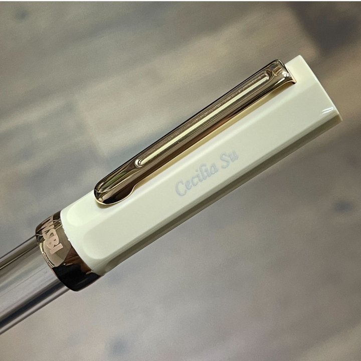 TWSBI ECO Fountain Pen in Creme with Rose Gold — TWSBI fountain pen — precision nib writing instrument, at Cityluxe Singapore stationery store
