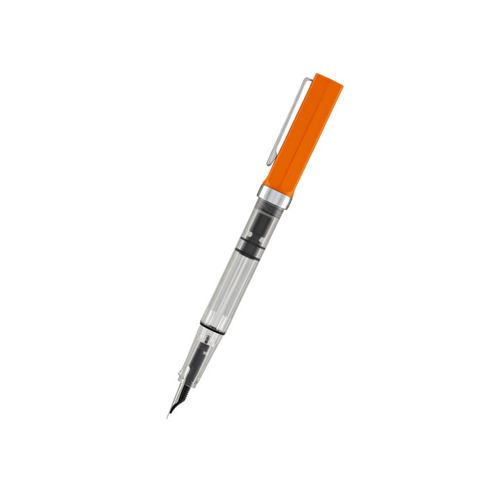 TWSBI ECO Fountain Pen - Heat — uncapped with cap posted
