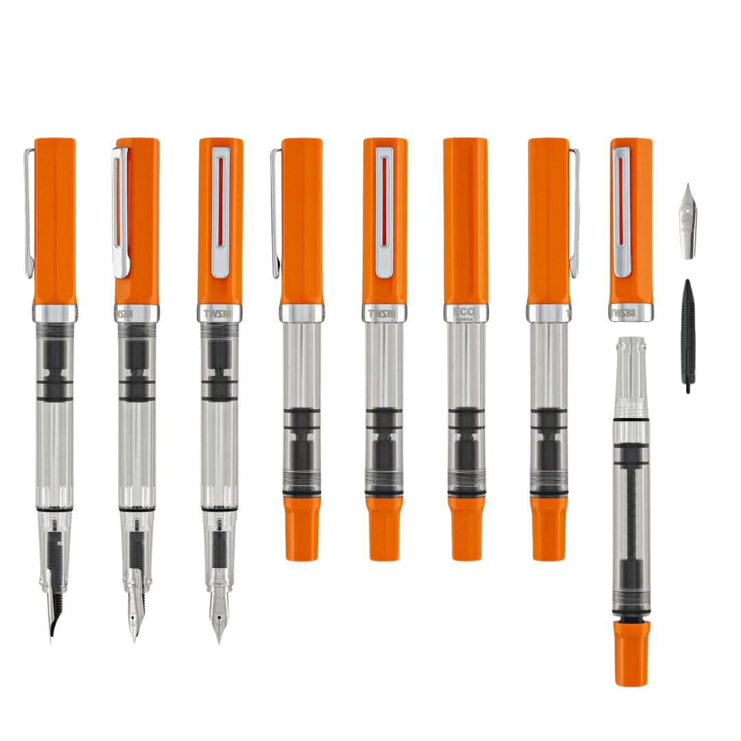 TWSBI ECO Fountain Pen - Heat — flat lay