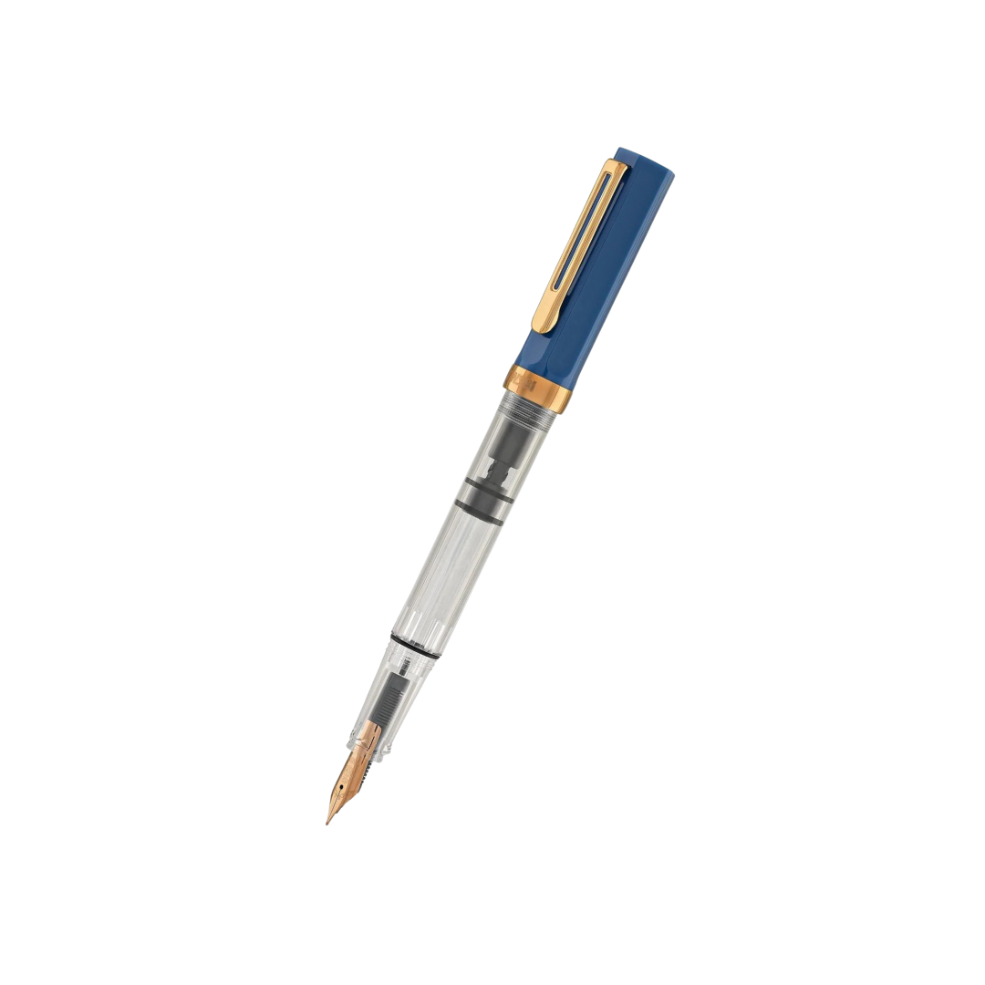 TWSBI ECO Fountain Pen - Indigo Blue with Bronze Trim — capped