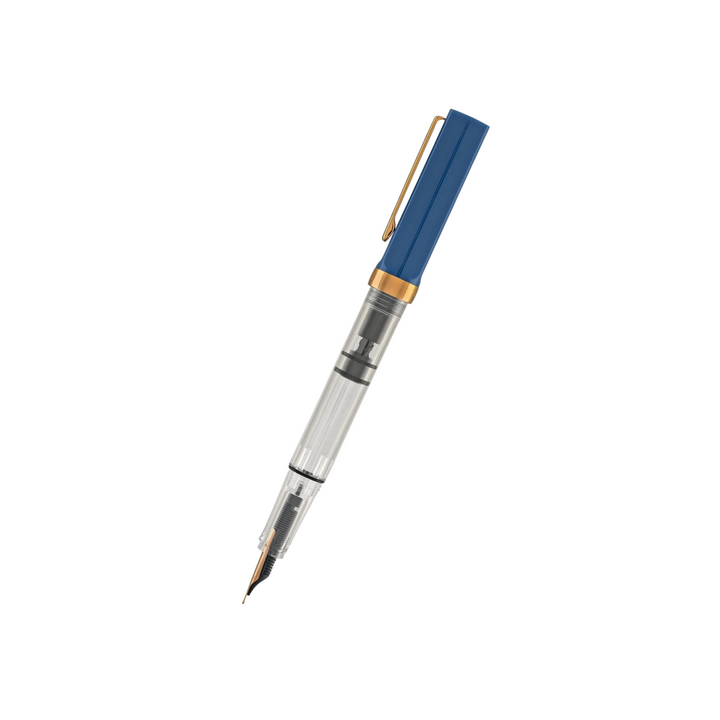 TWSBI ECO Fountain Pen - Indigo Blue with Bronze Trim — nib close-up