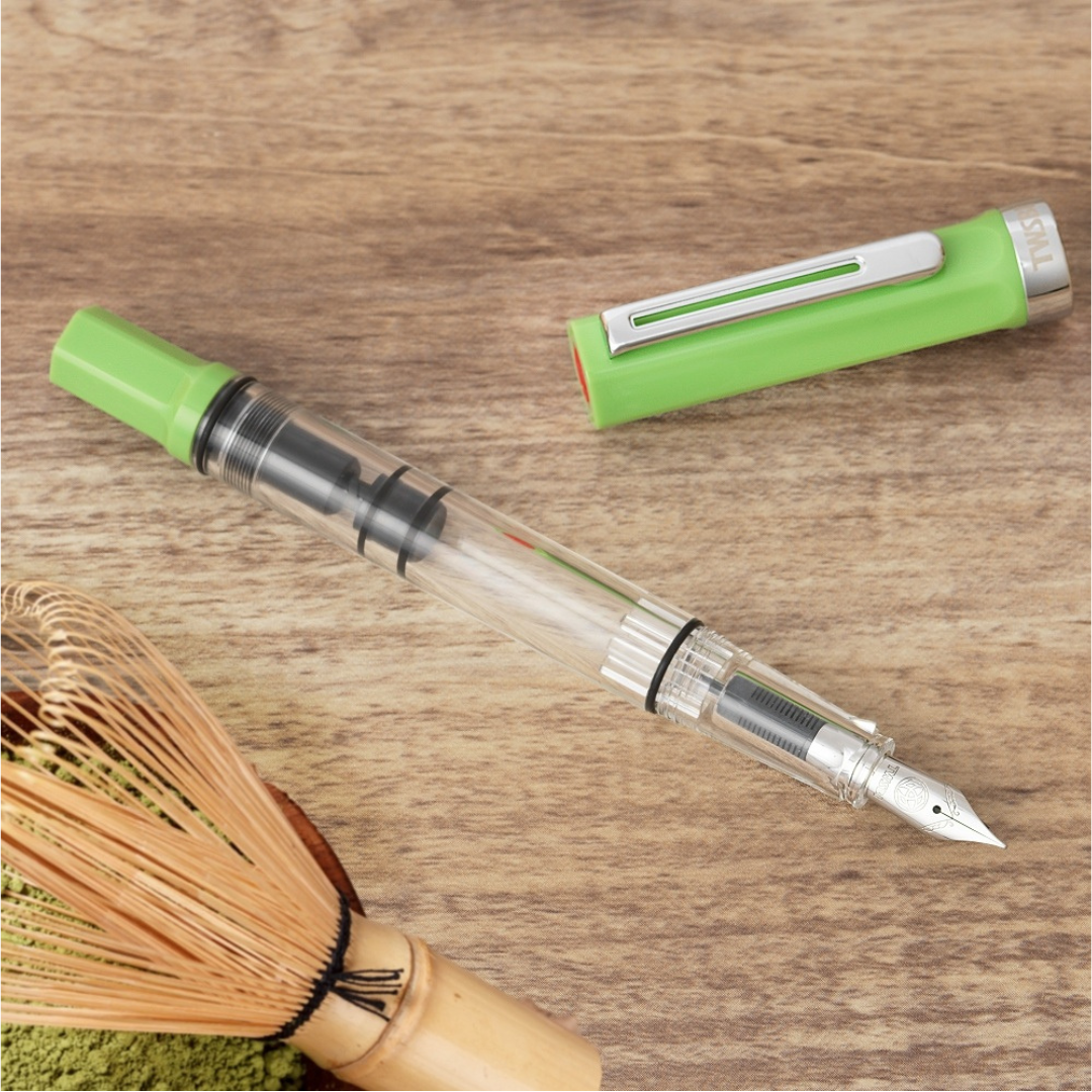 TWSBI ECO Fountain Pen in Matcha Green — TWSBI fountain pen — precision nib writing instrument, at Cityluxe Singapore stationery store