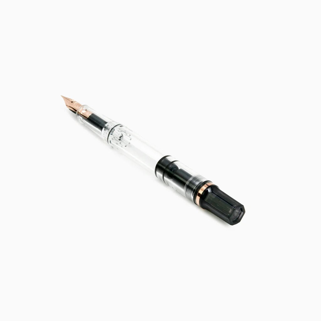 TWSBI ECO Fountain Pen in Smoke with Rose Gold Trim — TWSBI fountain pen — precision nib writing instrument, at Cityluxe Singapore stationery store