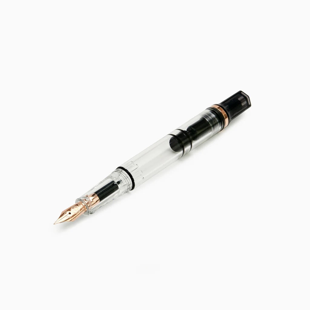 TWSBI ECO Fountain Pen in Smoke with Rose Gold Trim — TWSBI fountain pen — precision nib writing instrument, at Cityluxe Singapore stationery store