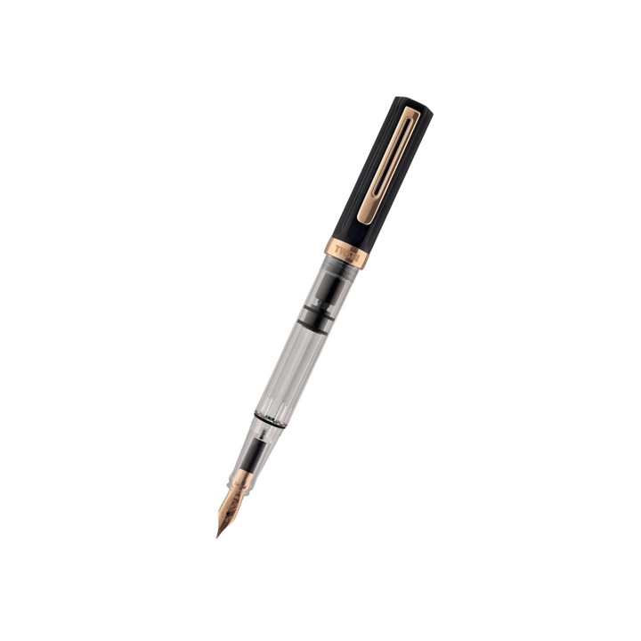 TWSBI ECO Fountain Pen in Smoke with Rose Gold Trim — TWSBI fountain pen — precision nib writing instrument, at Cityluxe Singapore stationery store