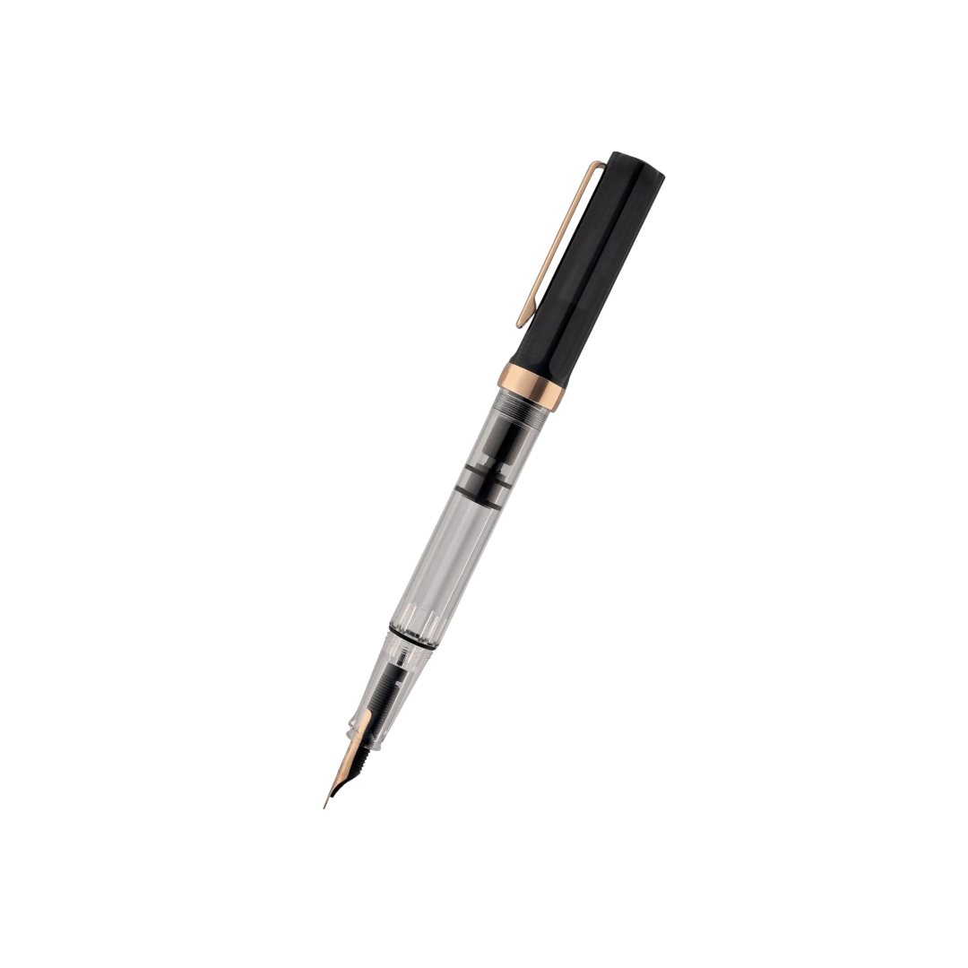 TWSBI ECO Fountain Pen in Smoke with Rose Gold Trim — TWSBI fountain pen — precision nib writing instrument, at Cityluxe Singapore stationery store