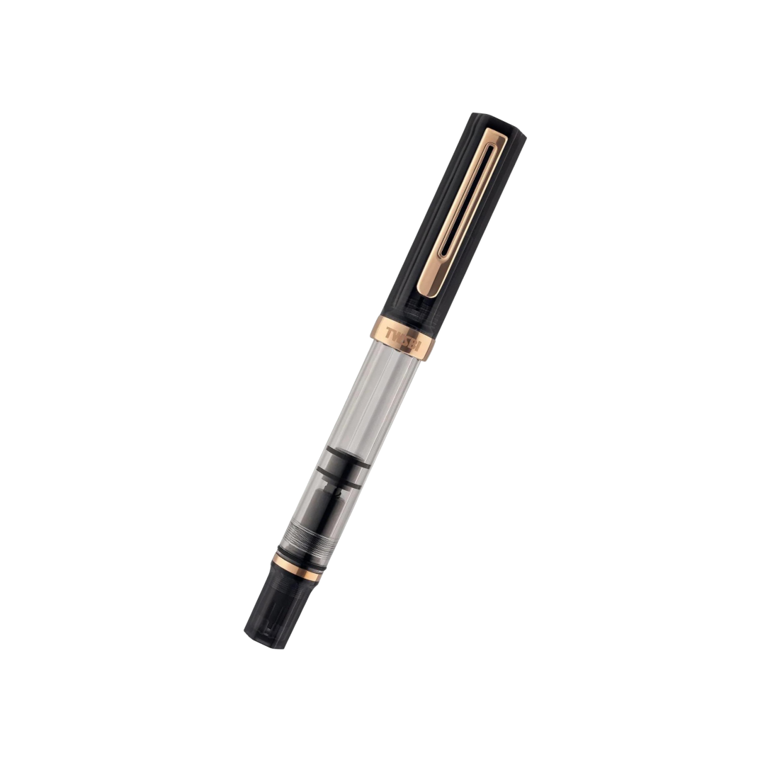 TWSBI ECO Fountain Pen in Smoke with Rose Gold Trim — TWSBI fountain pen — precision nib writing instrument, at Cityluxe Singapore stationery store
